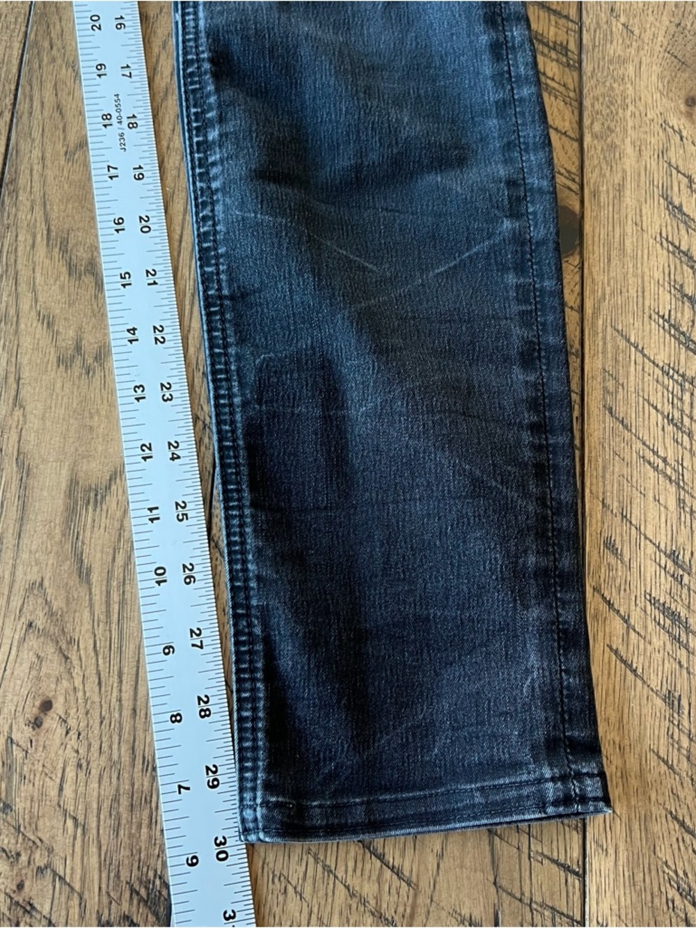 Miss Me Skinny Bling Jeans Women’s 29 Low Rise Faded Black Stretch 30” Inseam - Picture 13 of 14